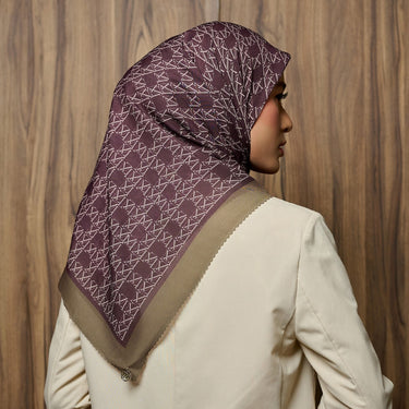 [New COllection] ZM Zaskia Mecca - Scarf Monogram Series Tapak | Hijab Premium Square Motif Kerudung Segi Empat