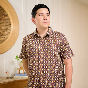 [New COllection] ZM Zaskia Mecca - Moby Kemeja Pria - Monogram Rupa | Ramadhan Series