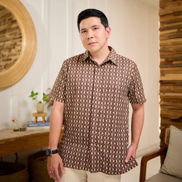 [New COllection] ZM Zaskia Mecca - Moby Kemeja Pria - Monogram Rupa | Ramadhan Series