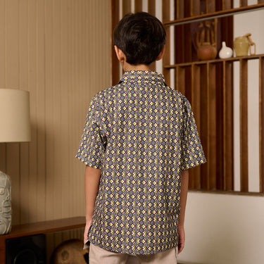 [New Collection] ZM Zaskia Mecca - Myoo Kemeja Anak - Monogram Rupa | Ramadhan Series