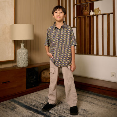 [New Collection] ZM Zaskia Mecca - Myoo Kemeja Anak - Monogram Rupa | Ramadhan Series