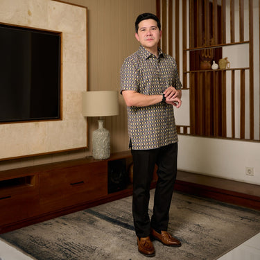 [New COllection] ZM Zaskia Mecca - Moby Kemeja Pria - Monogram Rupa | Ramadhan Series