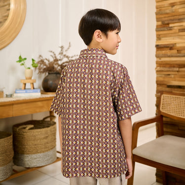 [New Collection] ZM Zaskia Mecca - Myoo Kemeja Anak - Monogram Rupa | Ramadhan Series