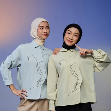 [New Collection] ZM Zaskia Mecca - Diveny Blouse Kemeja Wanita Daily