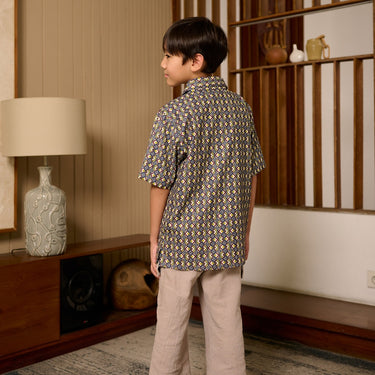 [New Collection] ZM Zaskia Mecca - Myoo Kemeja Anak - Monogram Rupa | Ramadhan Series