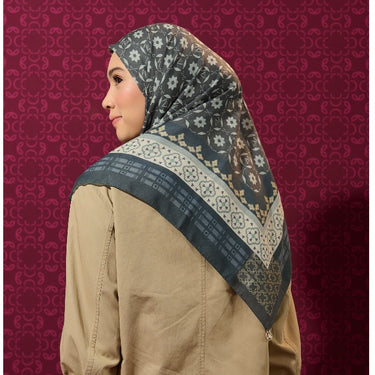 [INCLUDE HARD BOX] ZM Zaskia Mecca - Irama Scarf Tasdia Voil Hijab Motif - Harmoni Series | Square Segi Empat