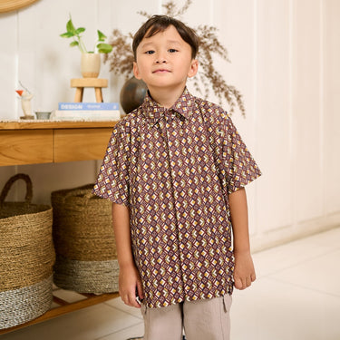 [New Collection] ZM Zaskia Mecca - Myoo Kemeja Anak - Monogram Rupa | Ramadhan Series