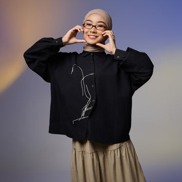 [New Collection] ZM Zaskia Mecca - Diveny Blouse Kemeja Wanita Daily