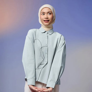 [New Collection] ZM Zaskia Mecca - Diveny Blouse Kemeja Wanita Daily