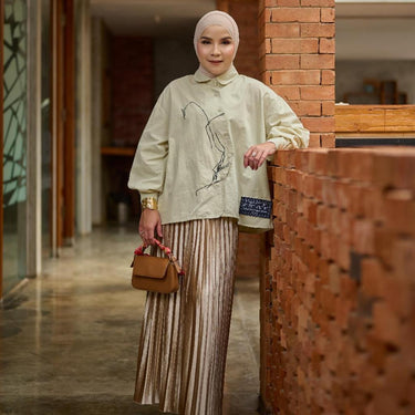 [New Arrivals] ZM Zaskia Mecca - Nada Blouse | Kemeja Wanita Daily | Edisi Berbicara Tanpa Suara