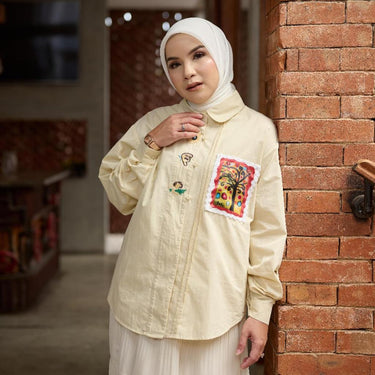 [New Arrivals] ZM Zaskia Mecca - Taut Blouse | Kemeja Wanita Daily | Edisi Berbicara Tanpa Suara