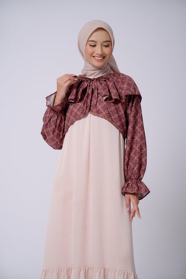 Clearance Sale - ZM Zaskia Mecca - Lara Maroon Outer - Teman Serumpun - Johor - Edisi Malaysia